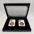 Date stamp 20th Anniversary Of The Small 50p Coin Boxed With COA