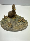 1986 Border Fine Arts "FAMILY LIFE'" Mallard Family WW17 Figurine