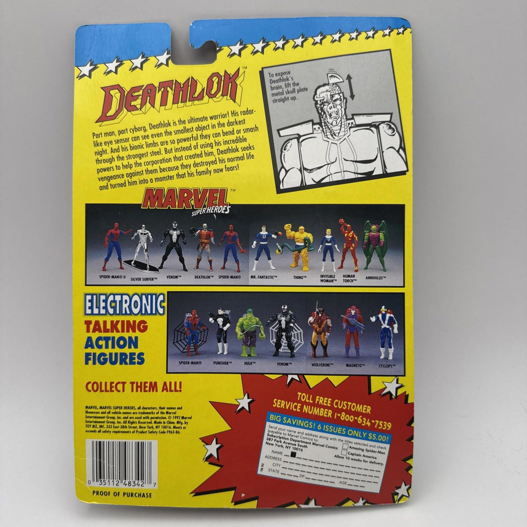 MARVEL Super Heroes DEATHLOK Action Figure X-Men Vintage ToyBiz 1992