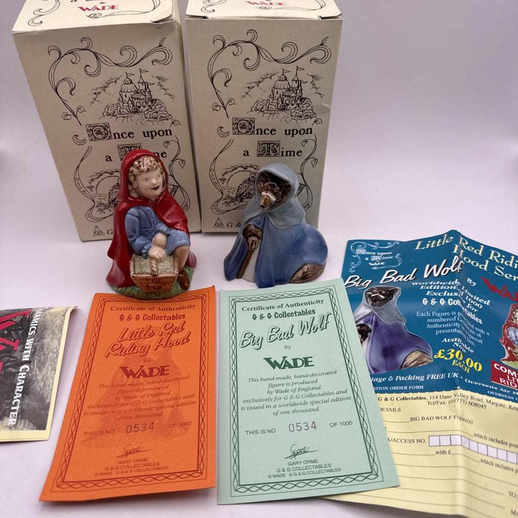 Wade Little Red Riding Hood & Big Bad Wolf 0534/1000 Boxed COA Mint Condition