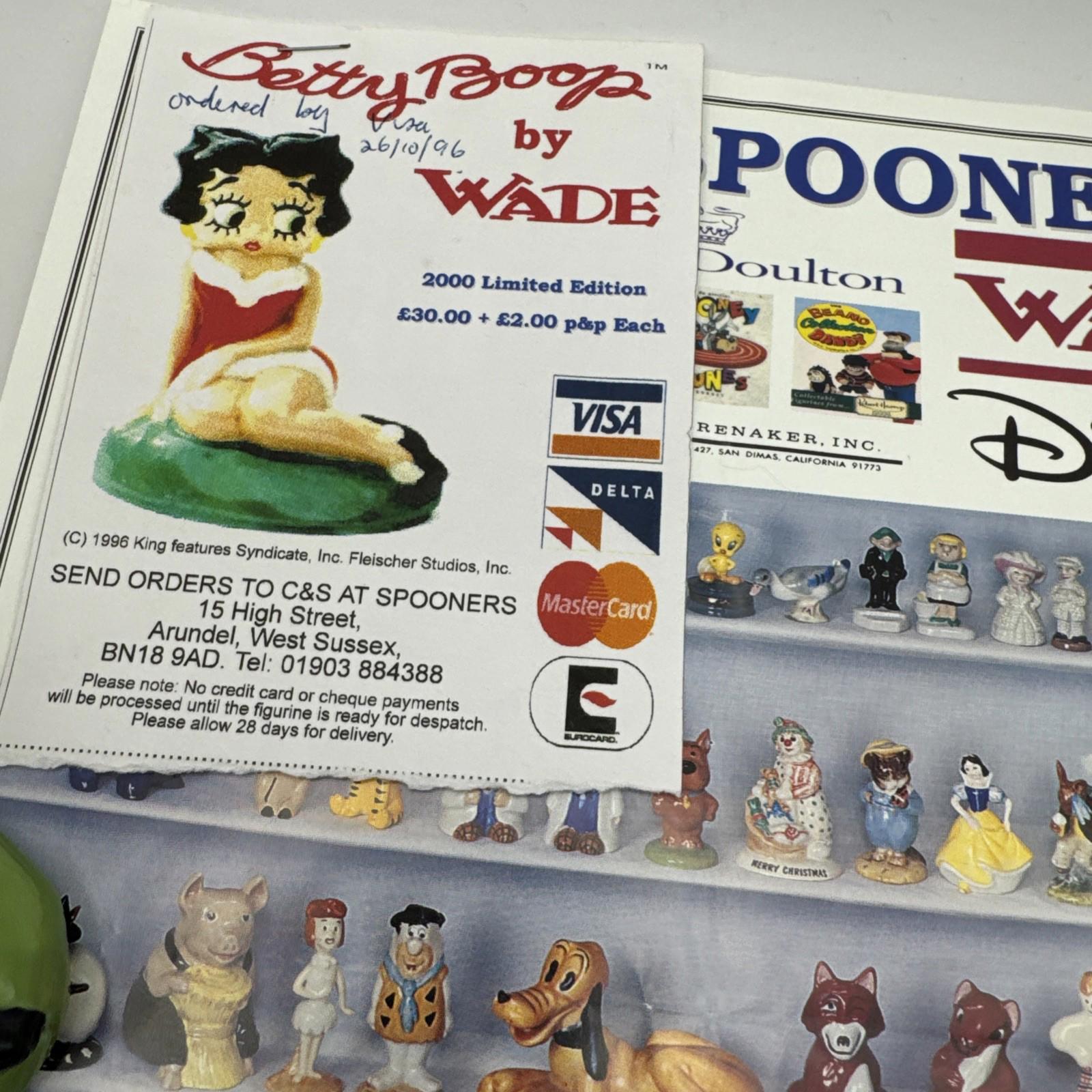 Wade Betty Boop Christmas Surprise Mint Condition Boxed COA Official Product