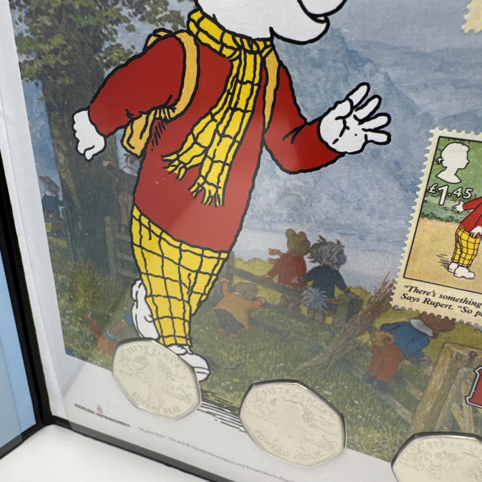 The Rupert Bear Coin And Stamp Cover With COA