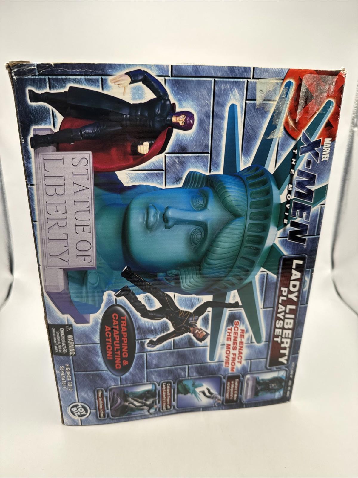 Marvel X-Men The Movie Lady Liberty Playset Toy biz Boxed New 2000
