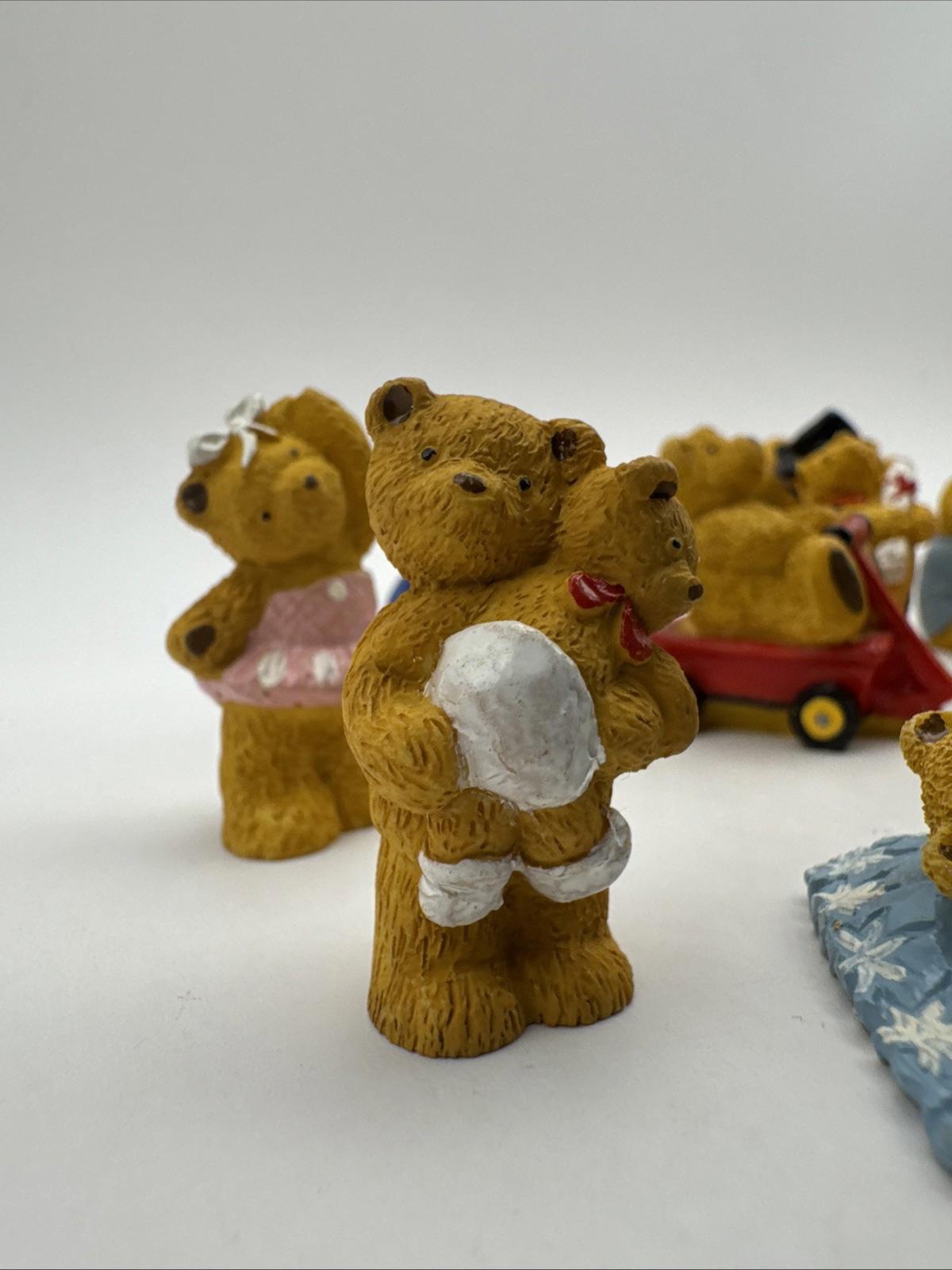 24 x Vintage R&R Hill 3cm Bears VGC Upcott Collection Hand Painted Box 2