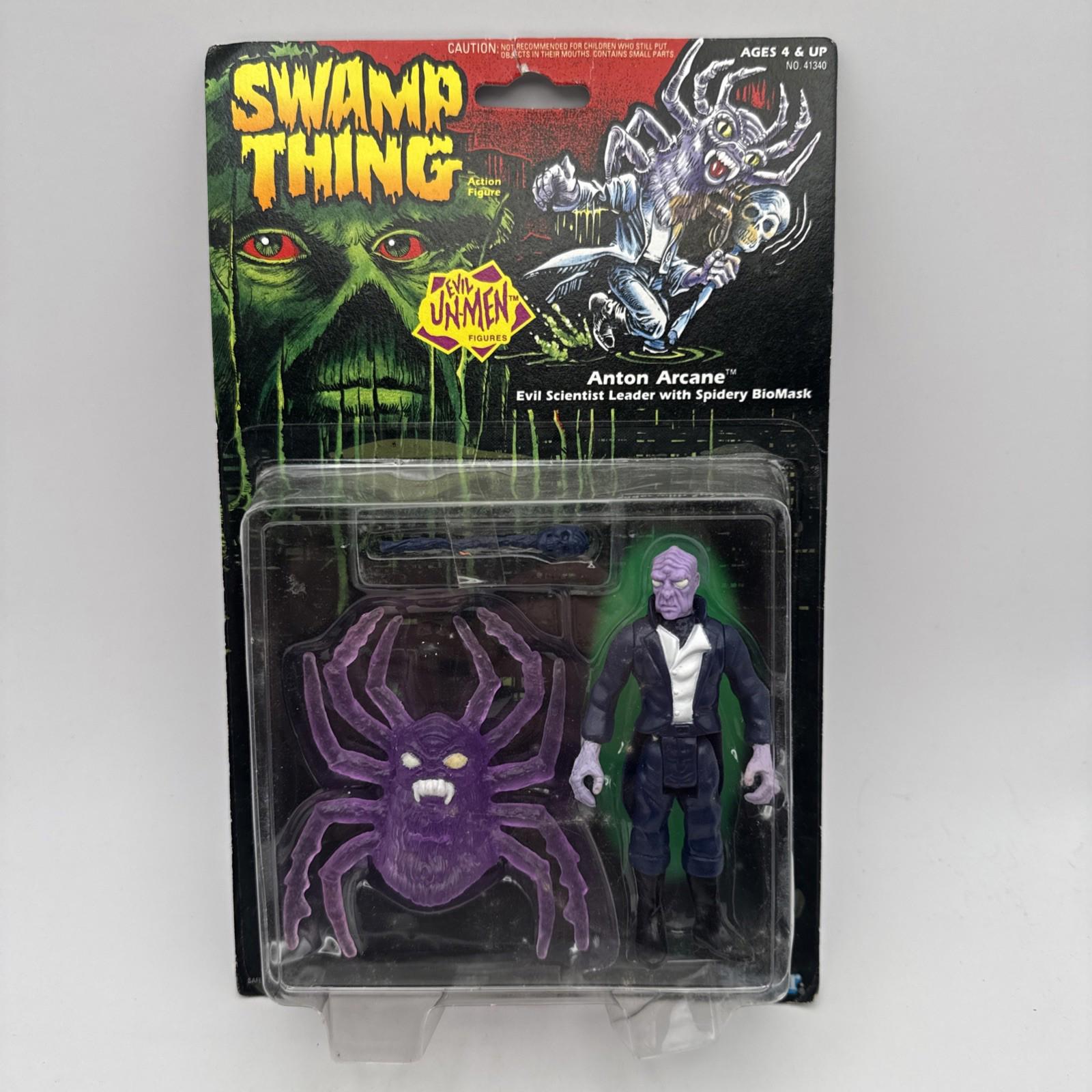 Vintage Kenner Swamp Thing Evil Un-men Anton Arcane Figure Sealed 1990