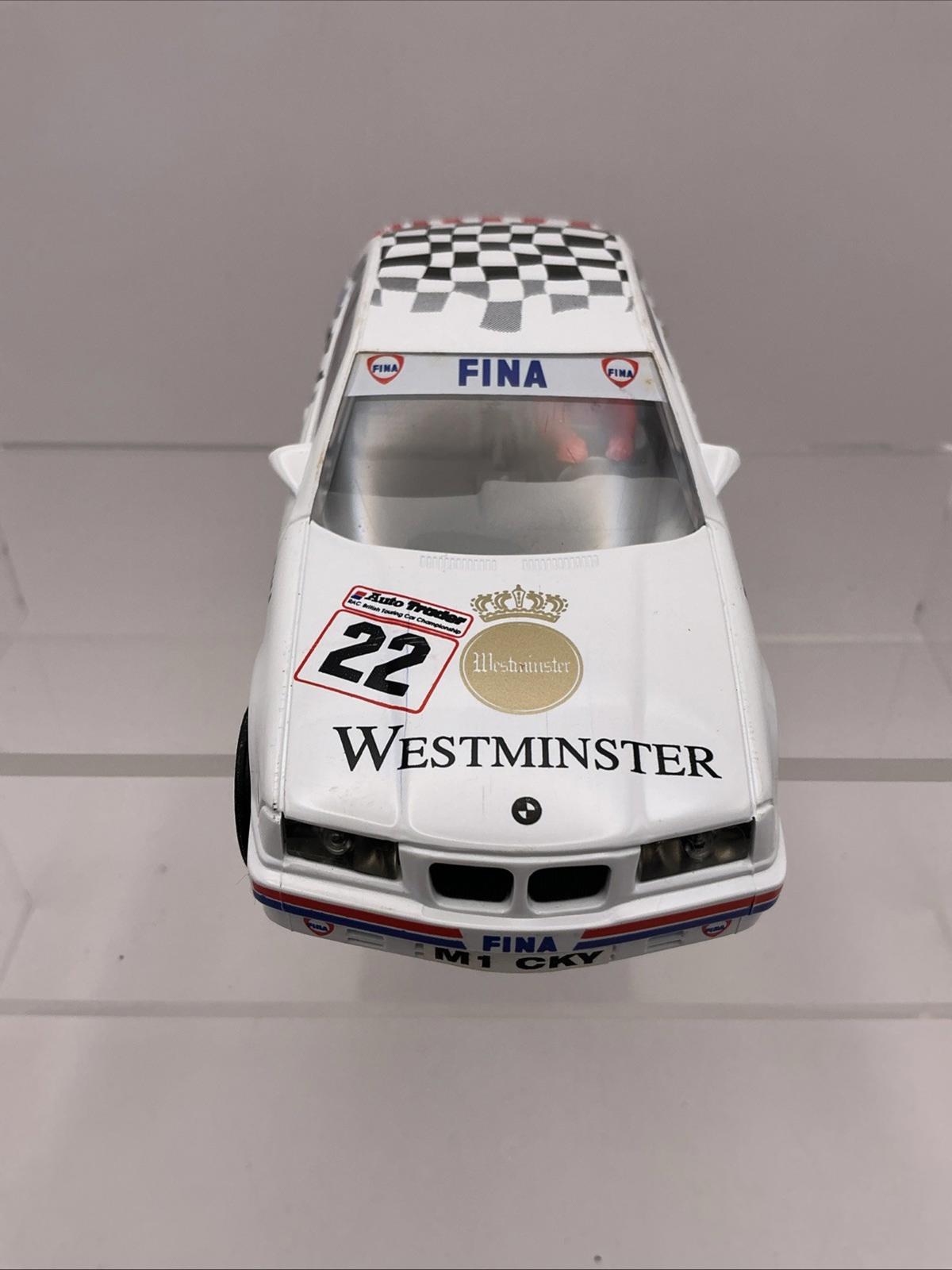 Scalextric BMW 318i Westminster C 182 Boxed VGC Slot Car British Touring Car