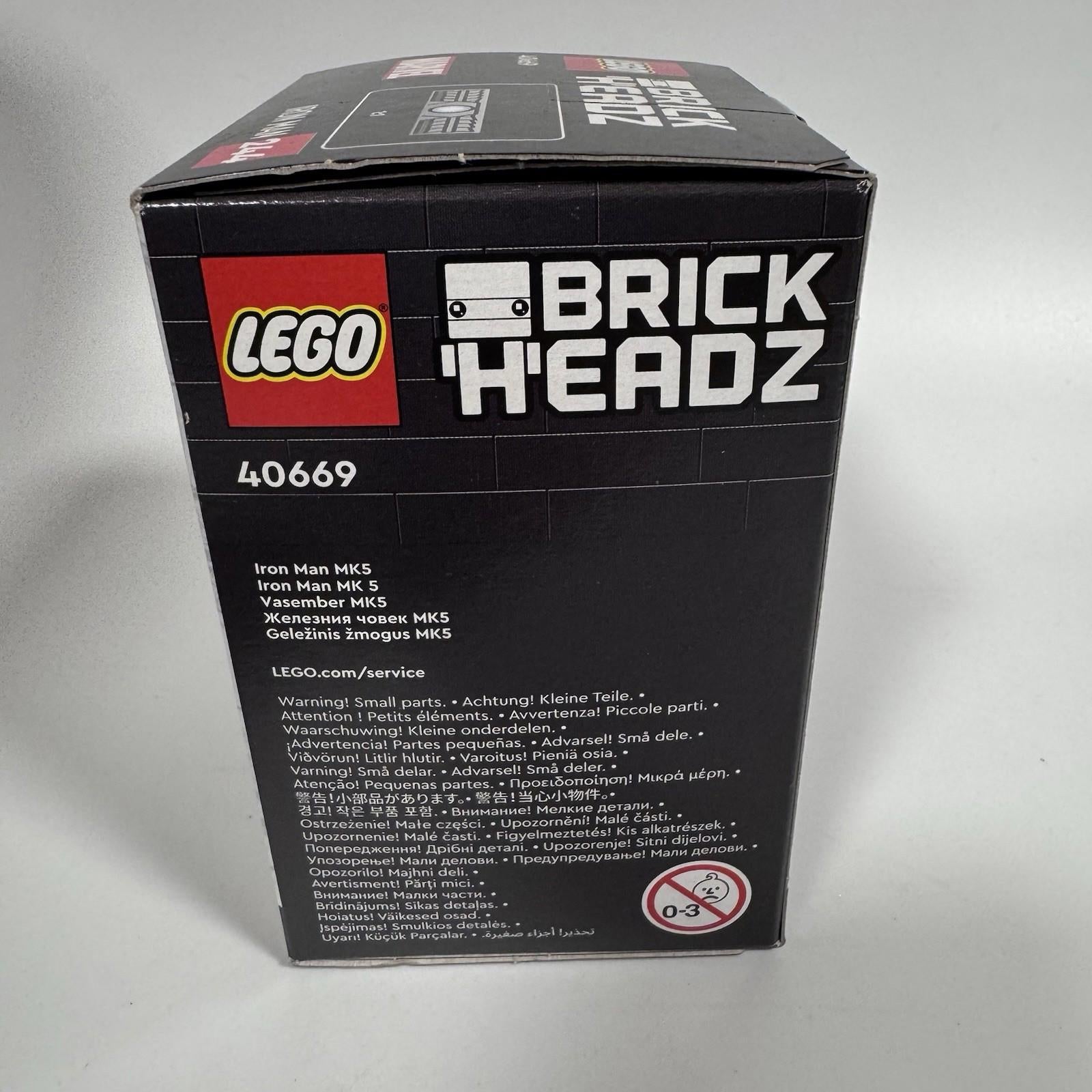 LEGO BrickHeadz Marvel 40669 Iron Man MK5 Figure Brand New & Sealed