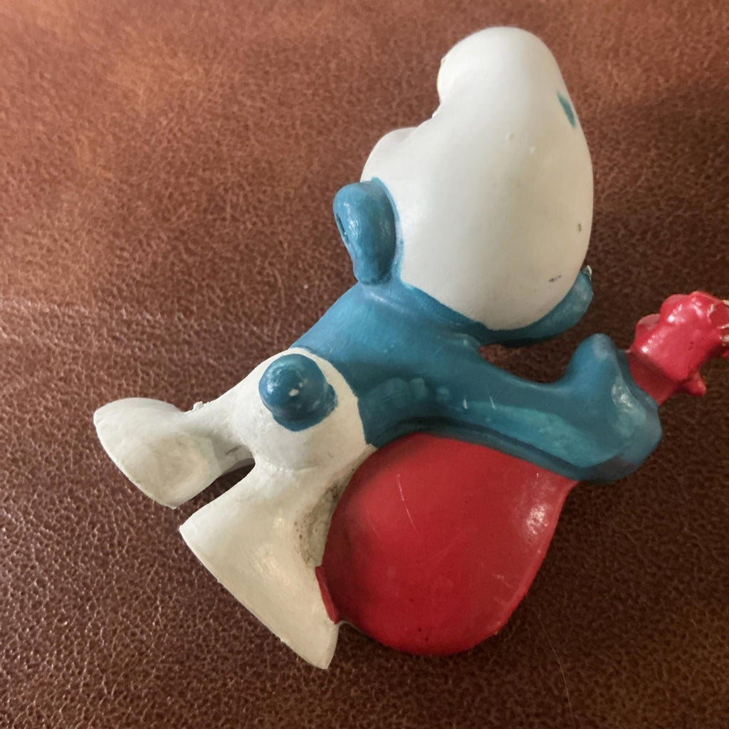 Lute Musical Smurf  ( Red Variant) 20013 PEYO Vintage Excellent Condition SM031