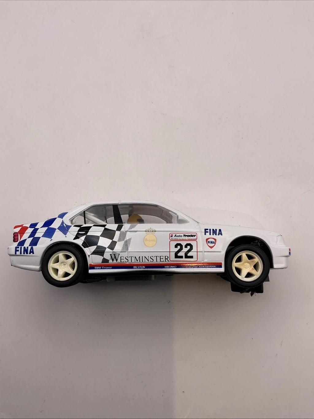 Scalextric BMW 318i Westminster C 182 Boxed VGC Slot Car British Touring Car