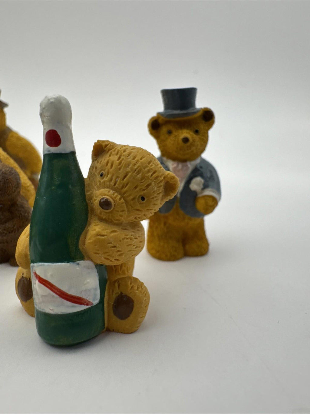 15 X Vintage R&R Hill 3cm Bears VGC Upcott Collection Hand Painted Box 3