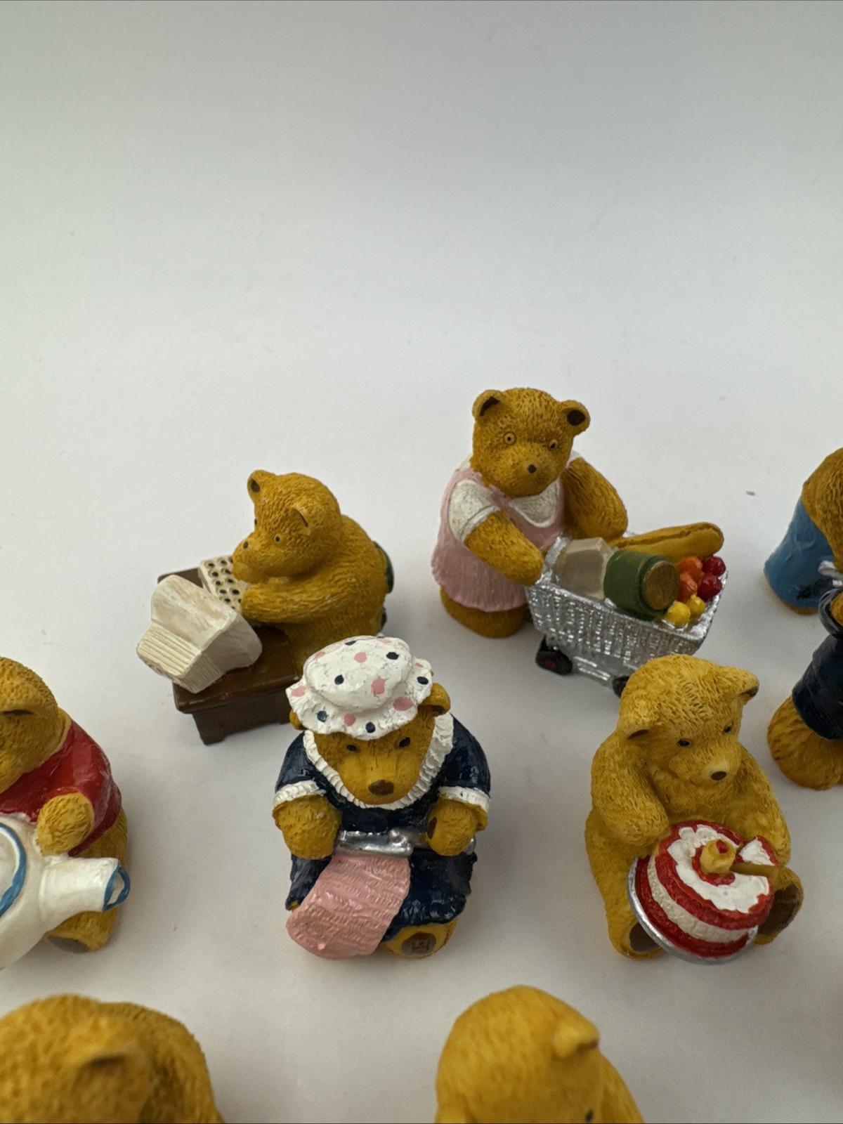 13 x Vintage R&R Hill Bears Upcott Collection Hand Painted VGC Box 7