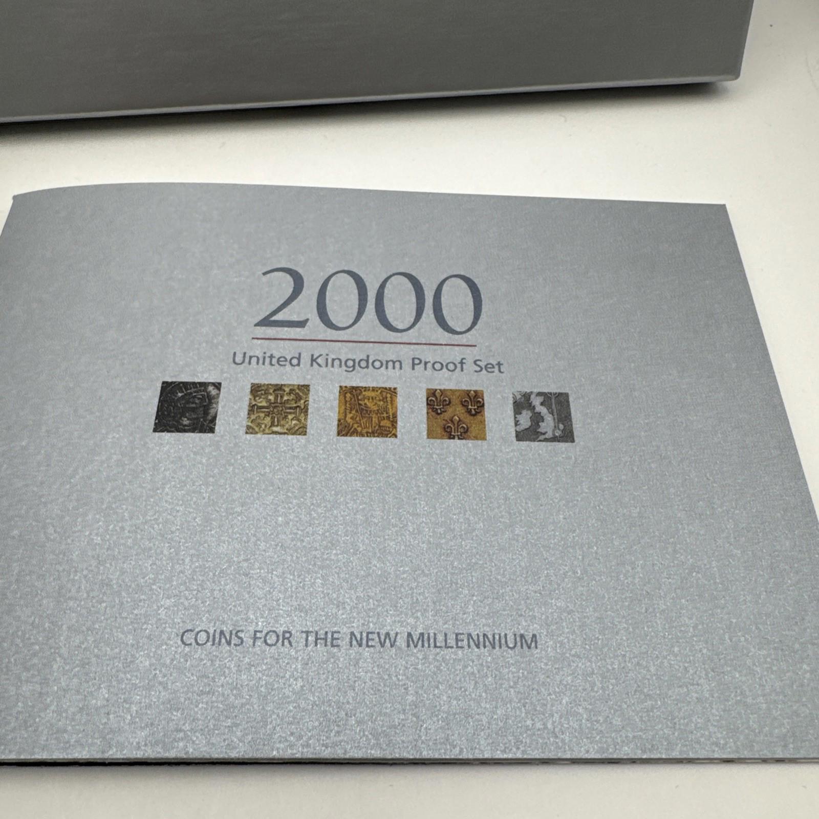 2000 Royal Mint United Kingdom Proof Coin Set Excellent Condition
