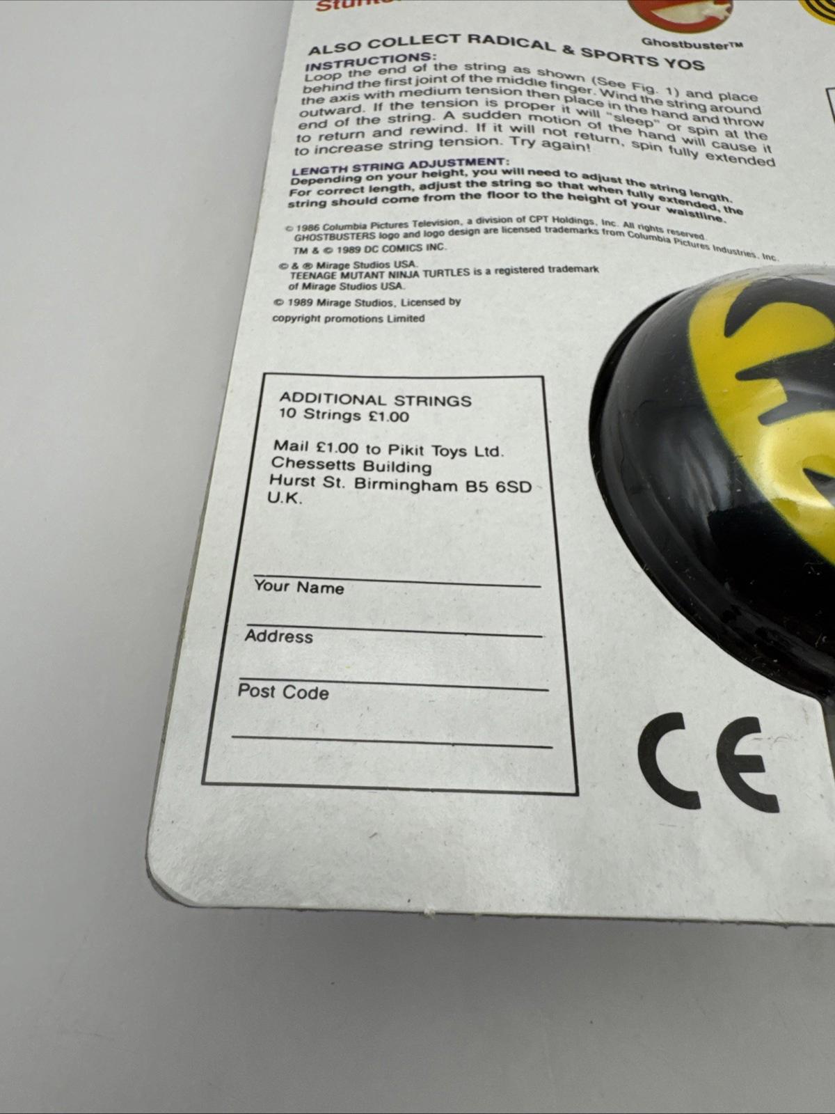 Original Batman Character Yos Yo-Yo 1989 Vintage Spectra Star DC Comics Toy