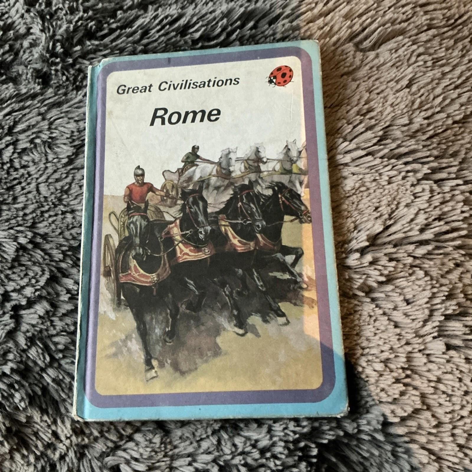2 Vintage Ladybird Books Great Civilisations Rome & Julius & Roman Britain