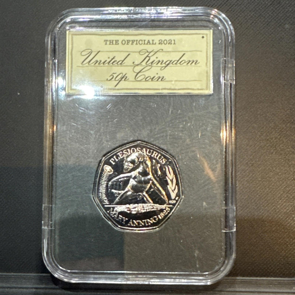 The Plesiosaurus 50p Brilliant Uncirculated Coin In Capsule