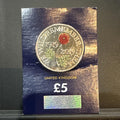 We Will Remember Poppy £5 Coin Brilliant Uncirculated