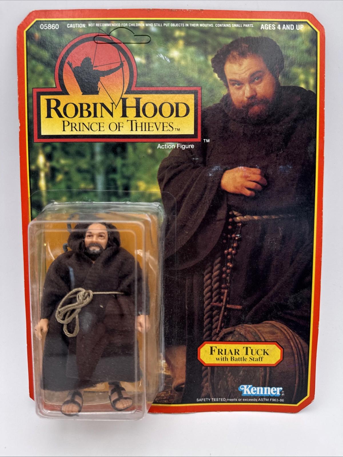 Kenner Robinson Hood Prince Of Thieves Friar Tuck With Battle Staff Figure