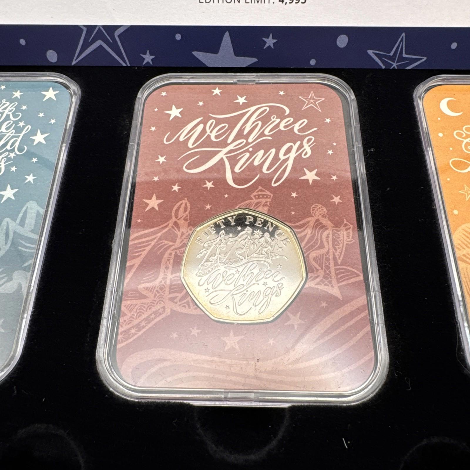 2020 The Christmas Carol 50p Capsule Coin Collection Guernsey with COA