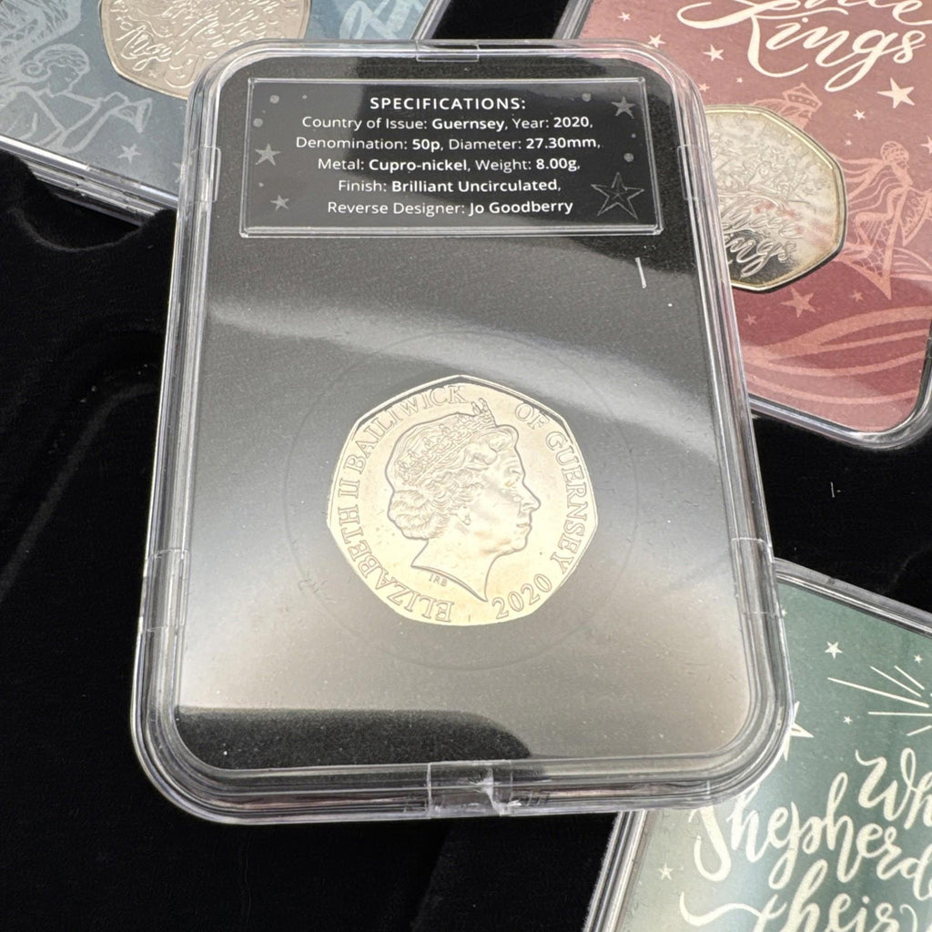 2020 The Christmas Carol 50p Capsule Coin Collection Guernsey with COA