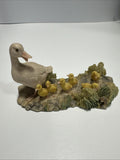 Vintage Signed 1982 Lowell Davis Ducks Figurine- Out of Step RFD Scotland Schmid