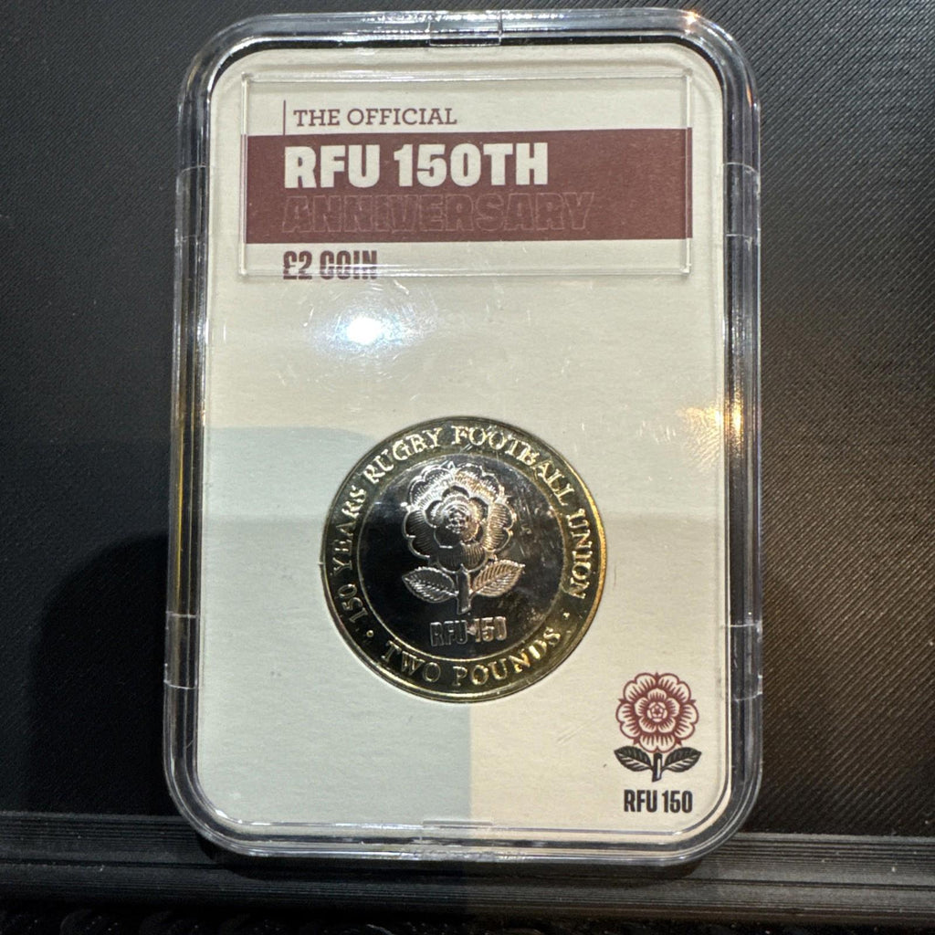 The Official RFU 150th Anniversary £2 Coin Brilliant Uncirculated In Capsule