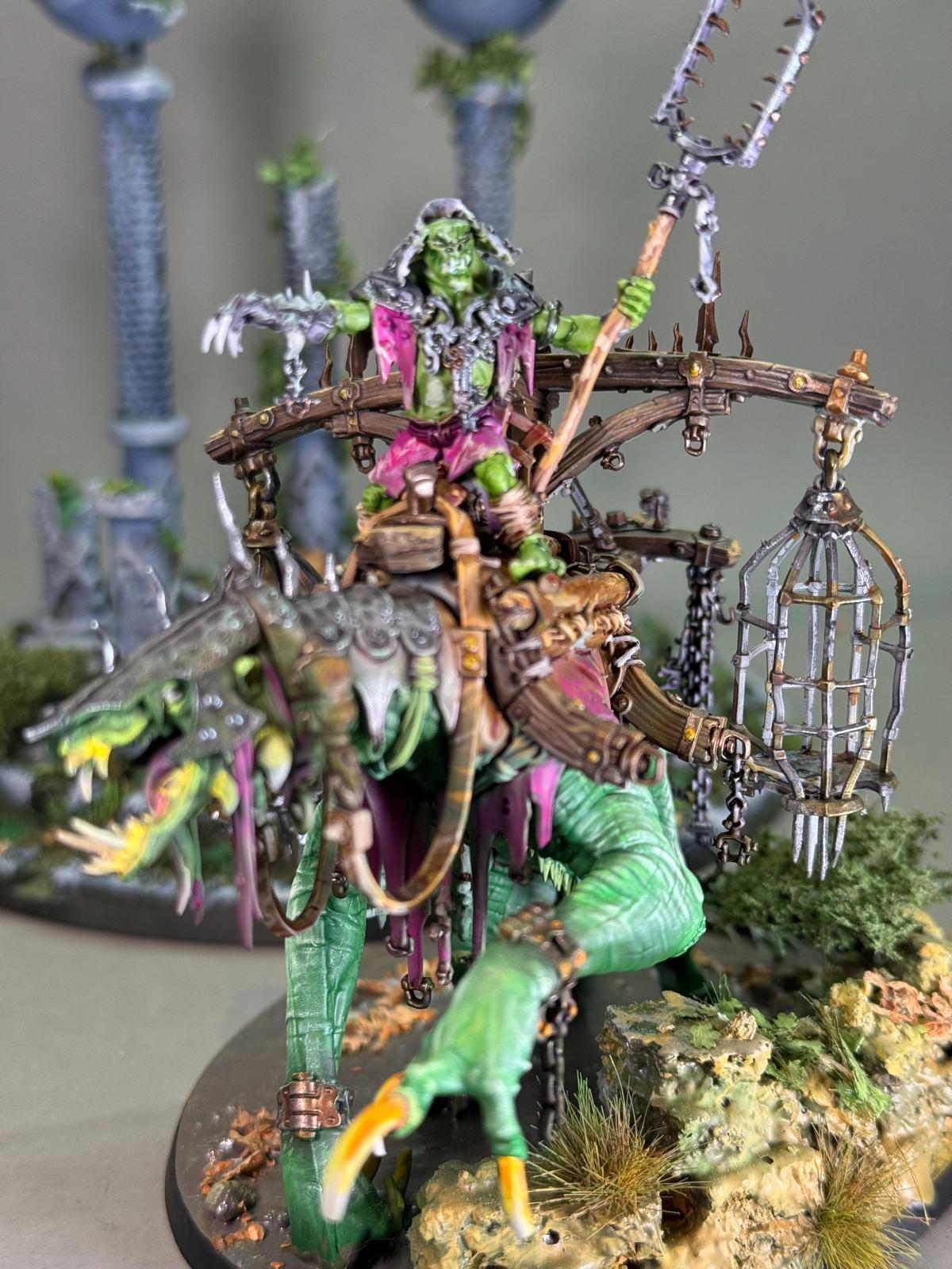 Warhammer Swamp Boss Skumdrekk painted miniature ready to ship