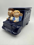 WADE Tetley Tea Folk Delivery Van Biscuit Barrel Cookie Jar Tea Caddy VGC