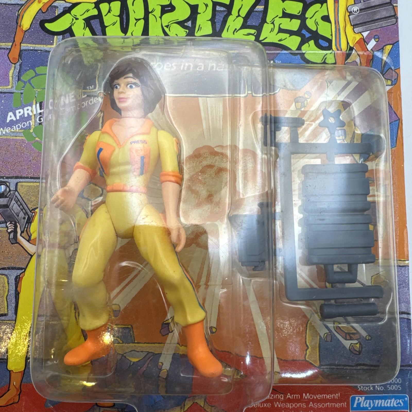 Vintage Teenage Mutant Ninja Turtles April O'Neil Toy Figure TMNT 1990 MOC