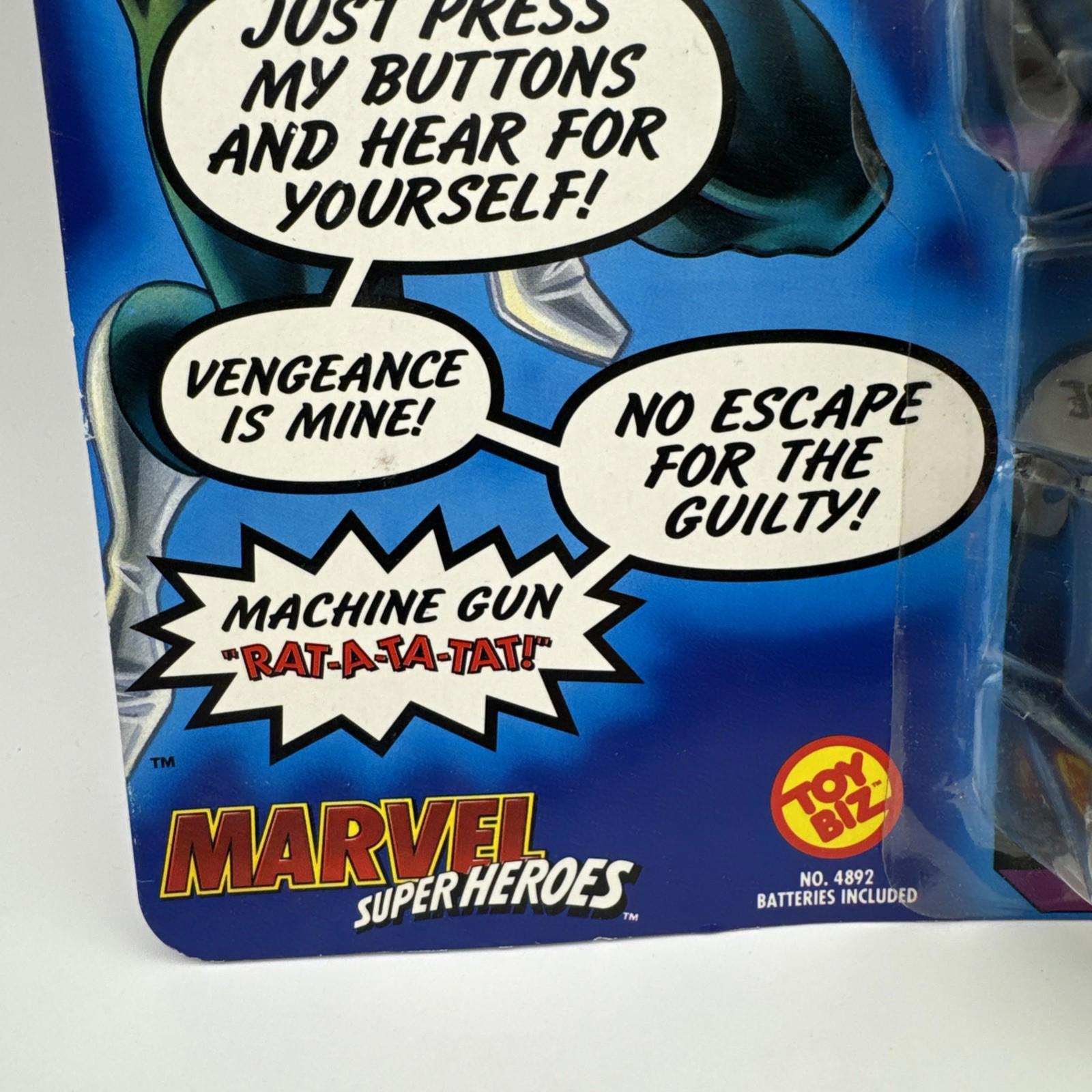Marvel Electronic Super Heroes The Punisher Talks Carded 1991 Toy Biz