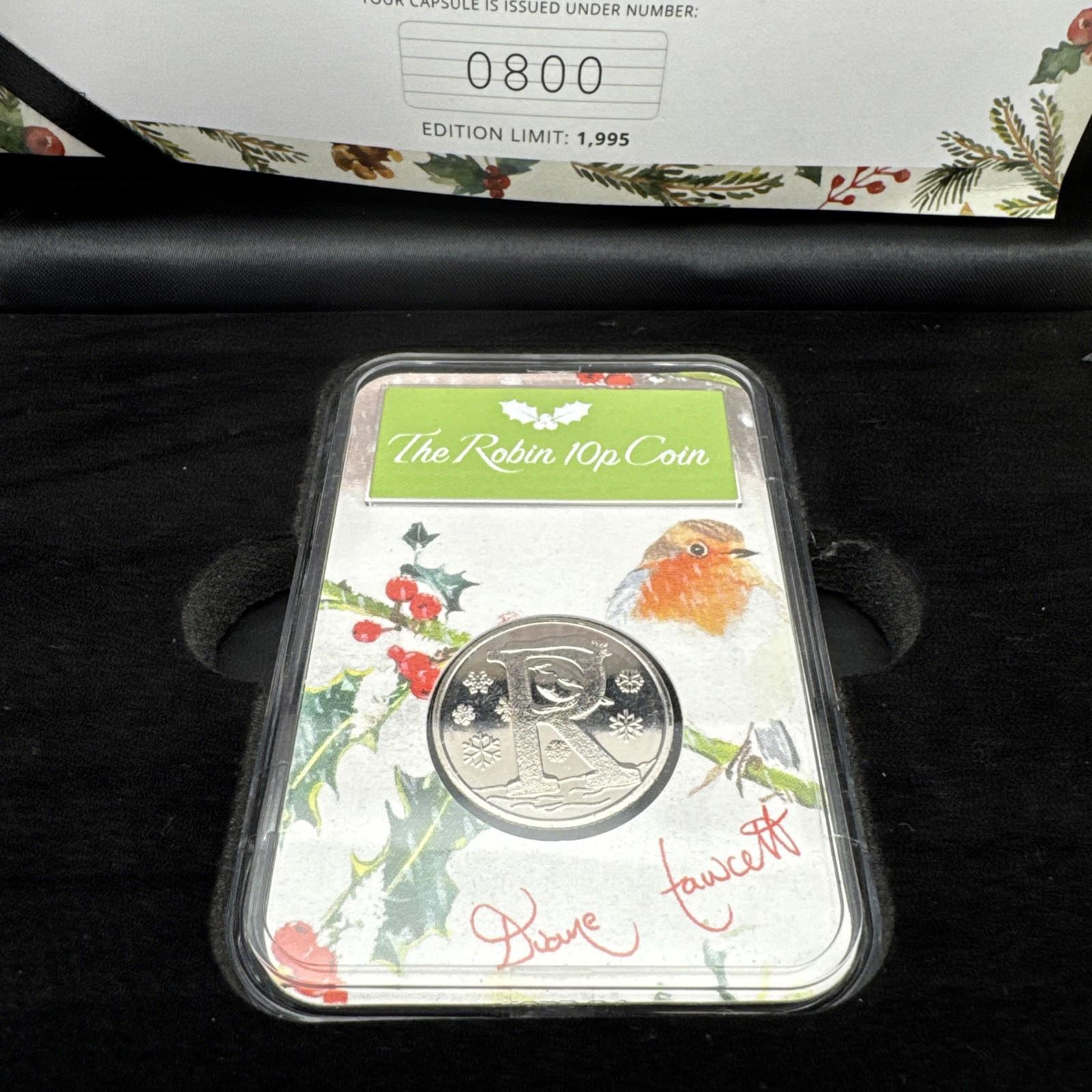 the capsule edition featuring the robin 10p coin  Limited Edition Collectors