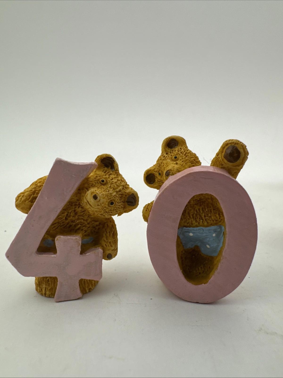 18 X Vintage R&R Hill 3cm Bears  VGC Upcott Collection Hand Painted Box 1