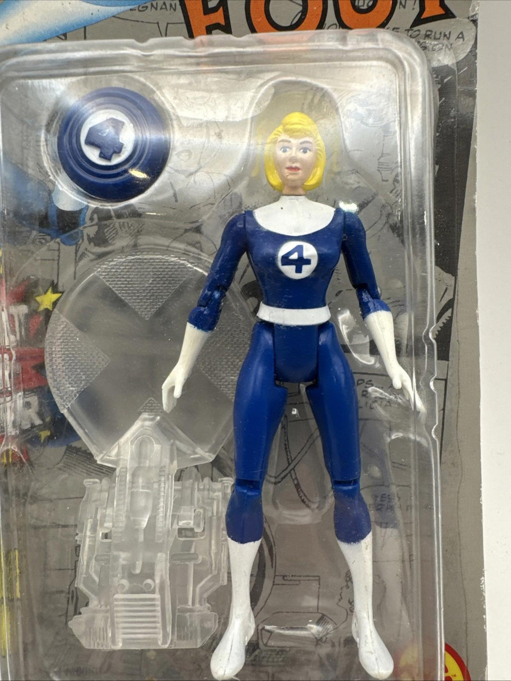ToyBiz Marvel Fantastic 4 Power Blast Invisible Woman Figure 1994 Vintage