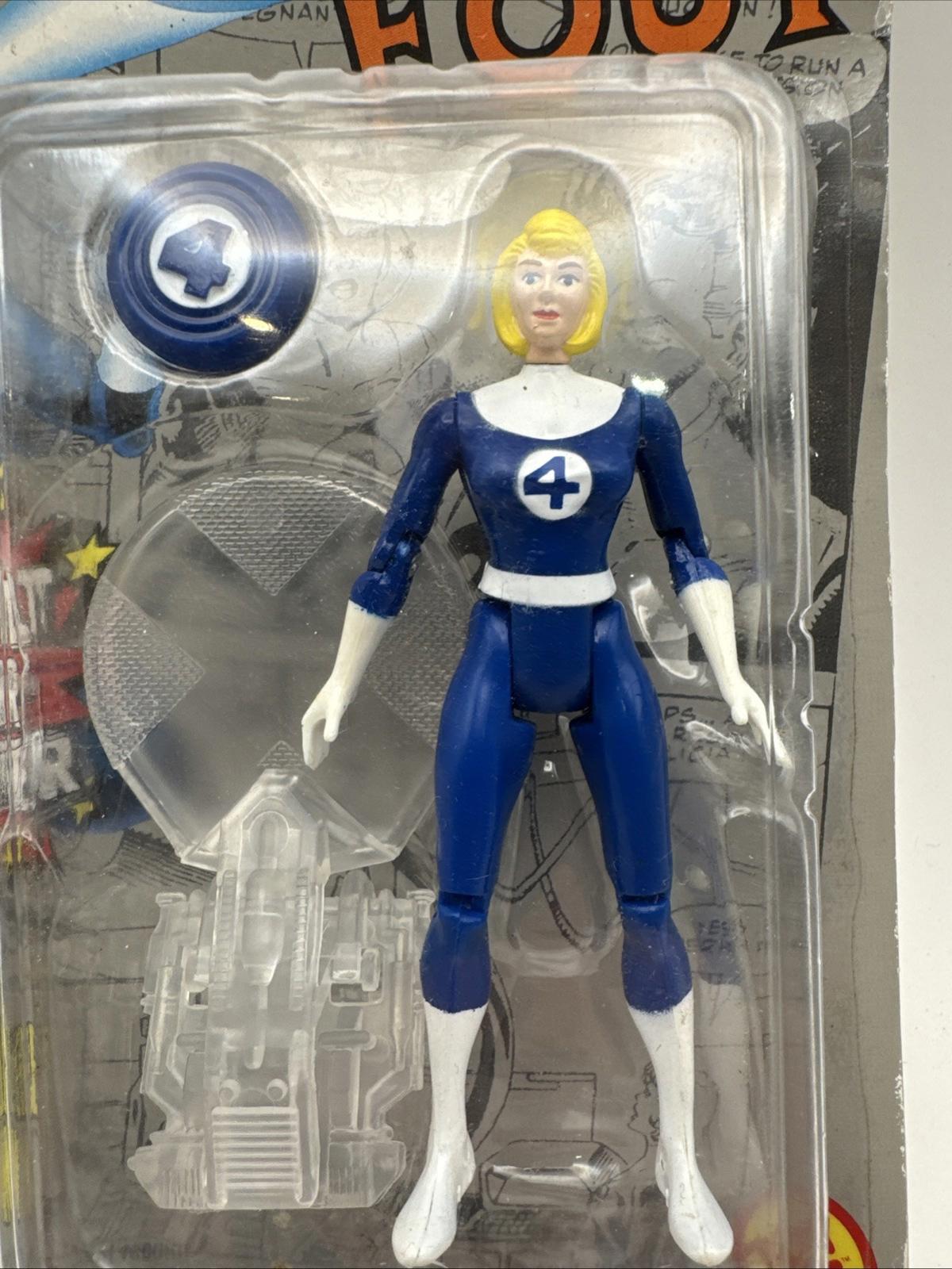 ToyBiz Marvel Fantastic 4 Power Blast Invisible Woman Figure 1994 Vintage