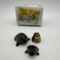 Wade Whimsie Happy Family Frog Set Boxed Great Condition Rare
