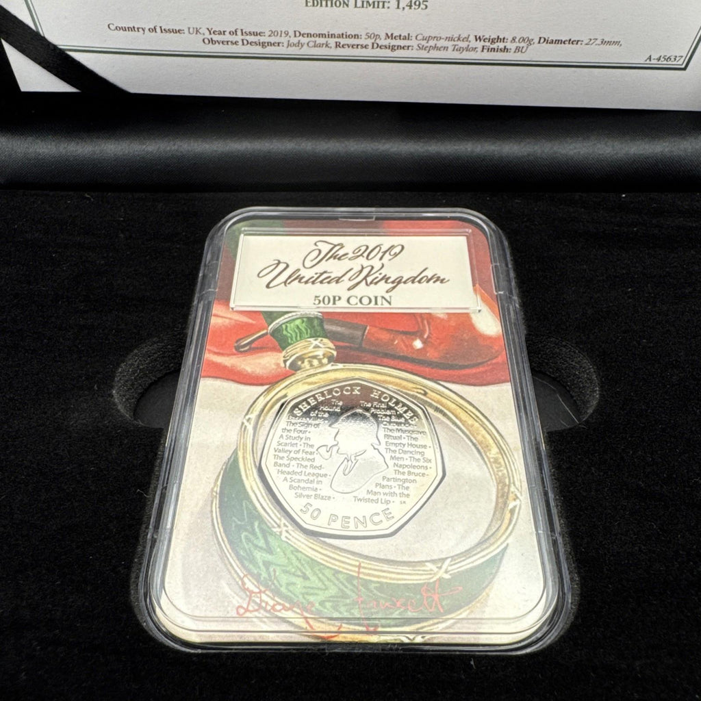 The Capsule Edition Featuring Sherlock Holmes 50p Coin With COA