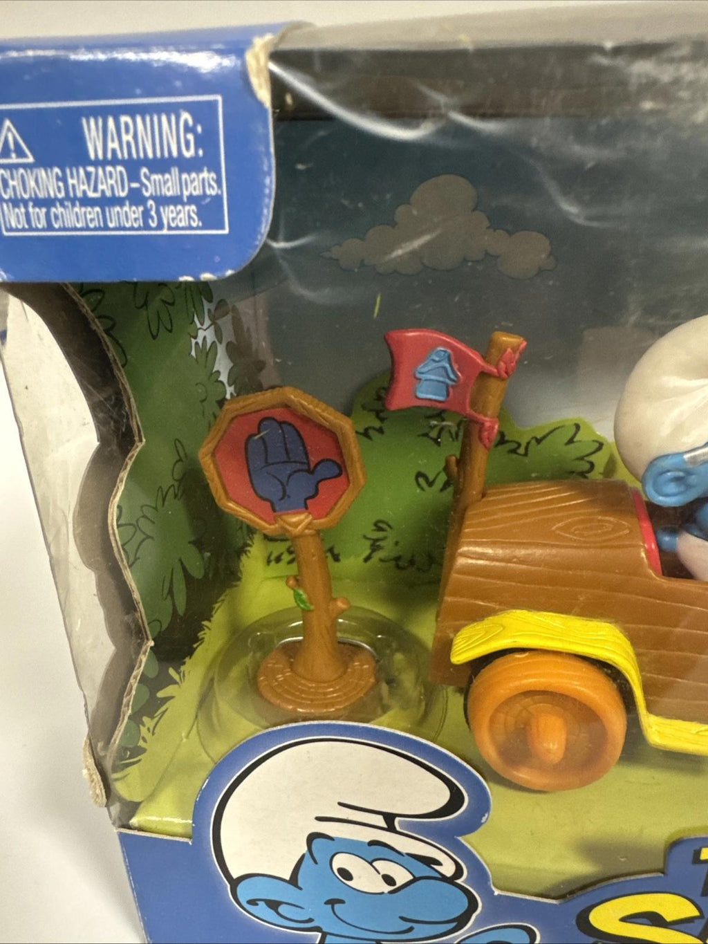 The Smurfs Pull Back Motor Car Smurf Vehicle Boxed