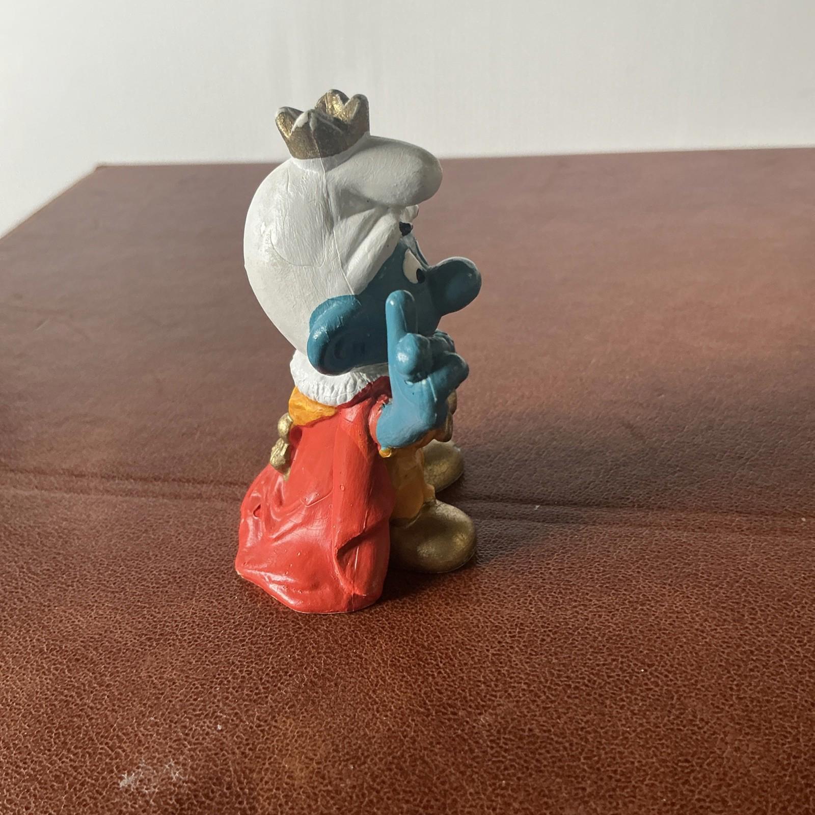 Vintage Original 1980s Peyo King Smurf 20046 Rare Collectable SM003