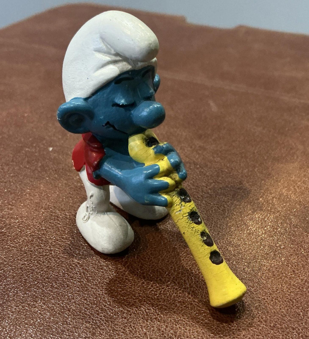 Vintage Flutist Smurf 20048 Collectable SM042
