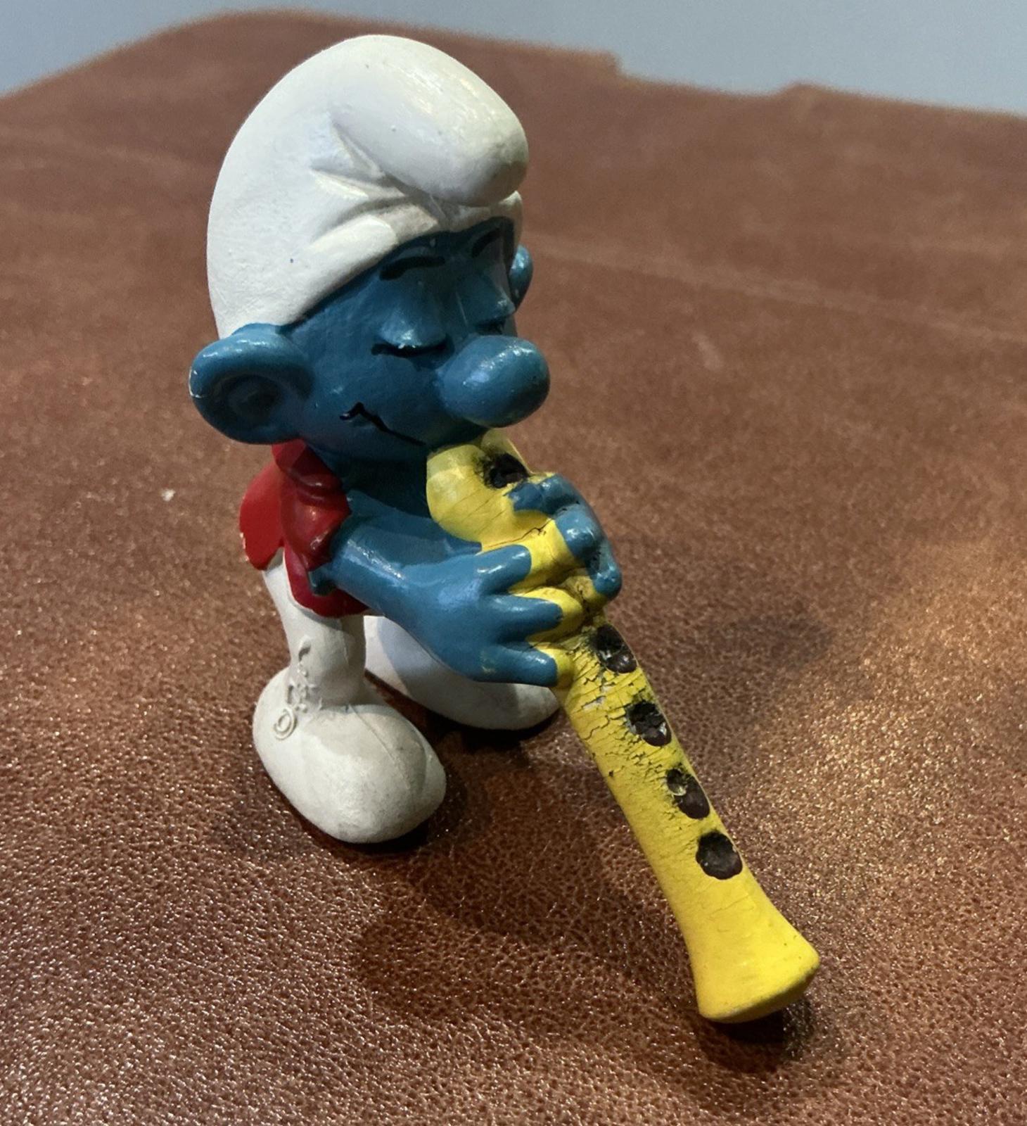 Vintage Flutist Smurf 20048 Collectable SM042