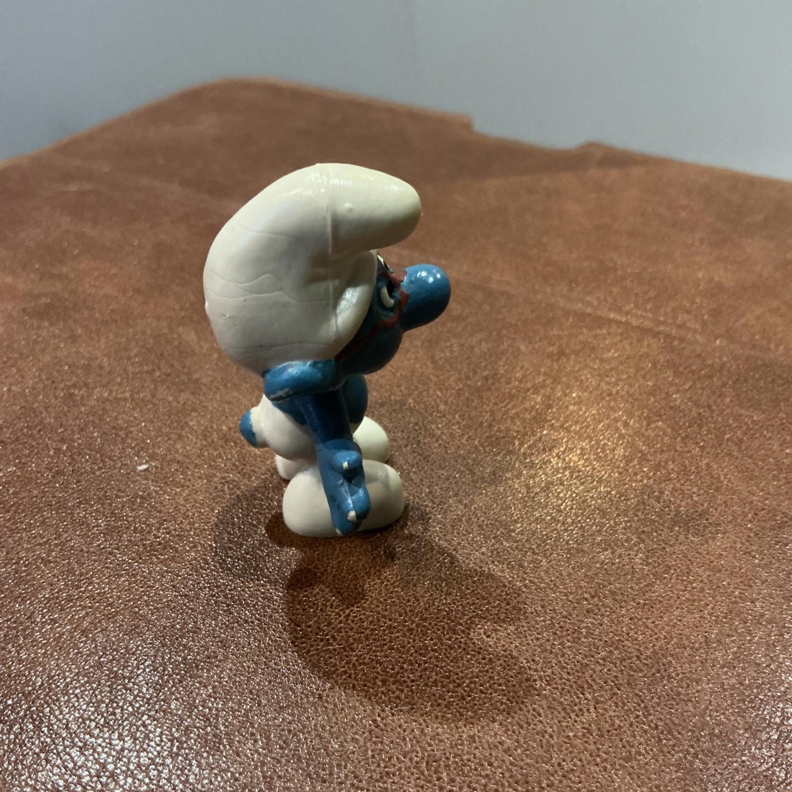 Vintage Peyo Brainy Smurf 20006 Red Glasses Rare Collectable SM051