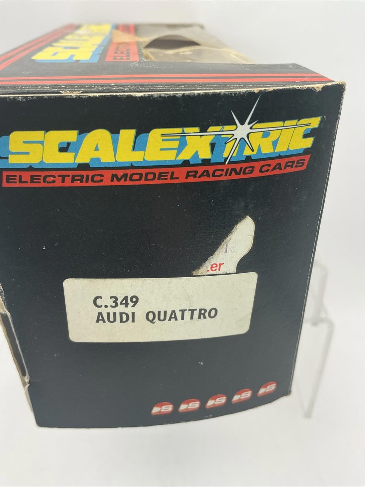 Scalextric Audi Quattro 4X4 C349 No1 Slot Car Model Working
