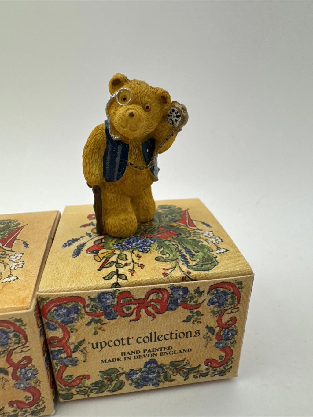 6 x Vintage R&R Hill Bears Upcott Collection Hand Painted VGC  Boxed