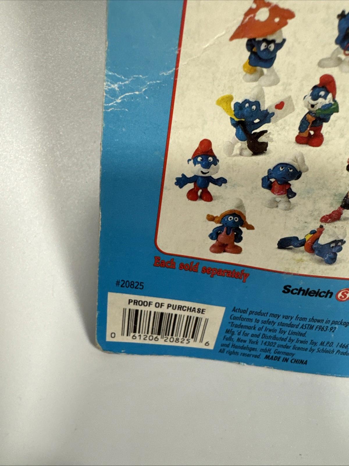 The Smurfs #20825 SMURF by Schleich Peyo in package by Irwin 1995