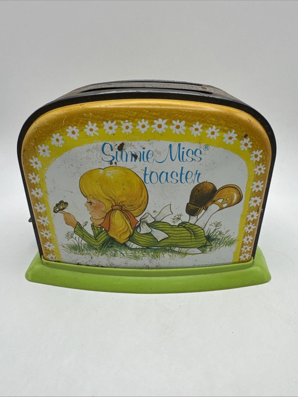 Sunnie Miss Toaster Ohio Art Child's Tin Toy Metal Retro  Vintage 1960’s