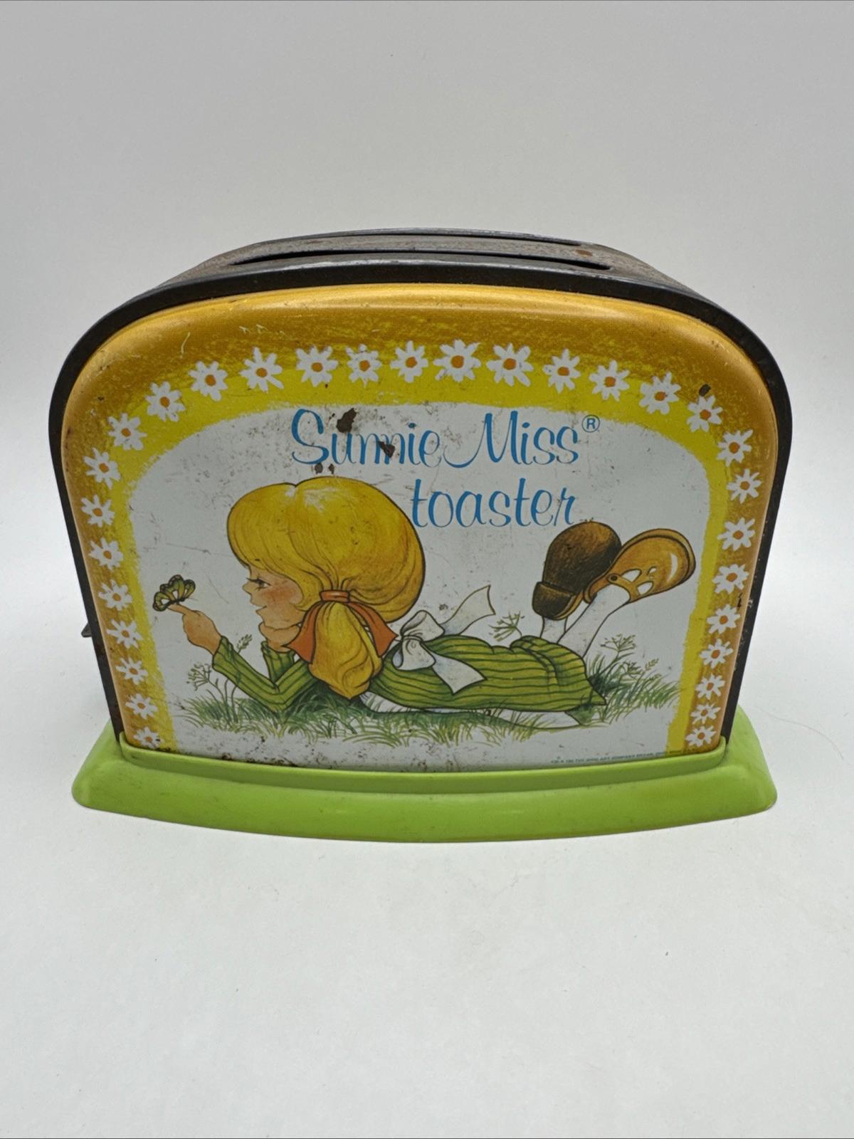 Sunnie Miss Toaster Ohio Art Child's Tin Toy Metal Retro  Vintage 1960’s