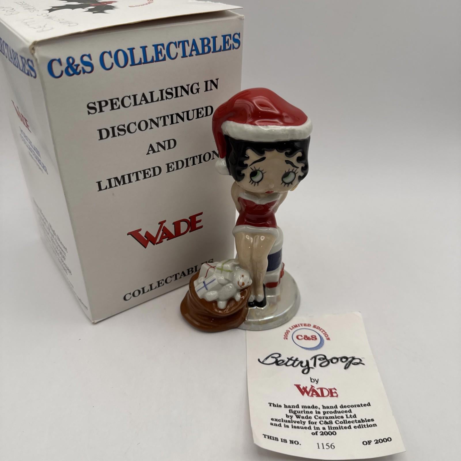 Wade Betty Boop Christmas Surprise Mint Condition Boxed COA Official Product