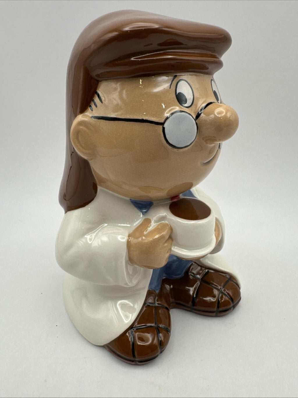 WADE Ceramic Tetley Tea Folk Gaffer Figurine Money Box Piggy Bank 1996 VGC