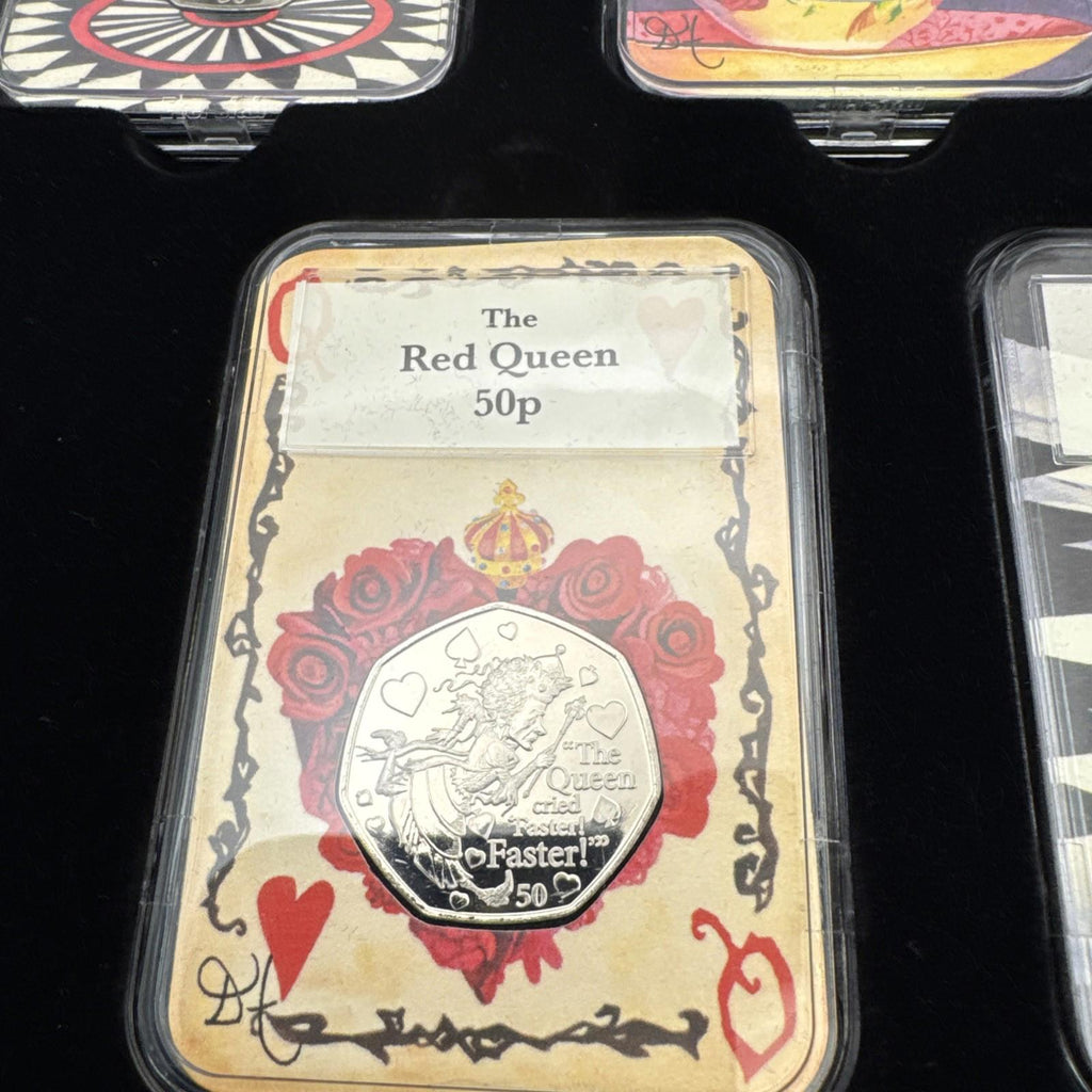The Alice Through The Looking Glass 50p Collectors Edition Capsule Coins COA Box