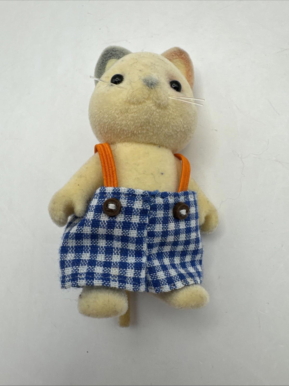 Vintage Sylvanian Families Whiskers Cat Family Rare