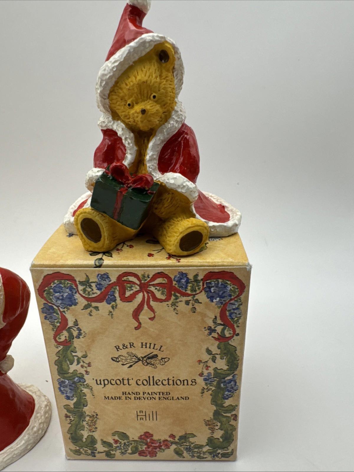 5 x Vintage R&R Hill Christmas Theme Bears VGC Upcott Collection Hand Painted